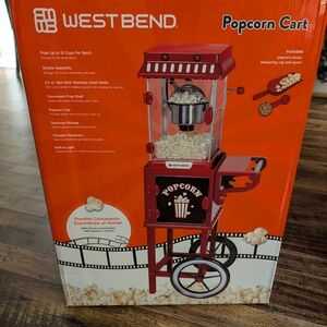 Brand New Theater Style Popcorn Cart